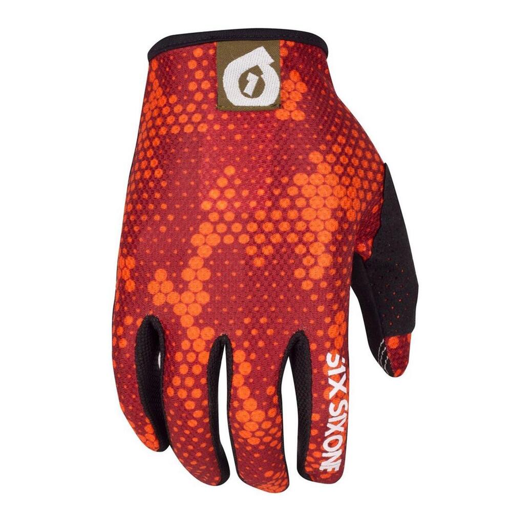SixSixOne 661 Youth LG Comp Gloves MTB Full Finger Orange Kids Bike New - Picture 4 of 5